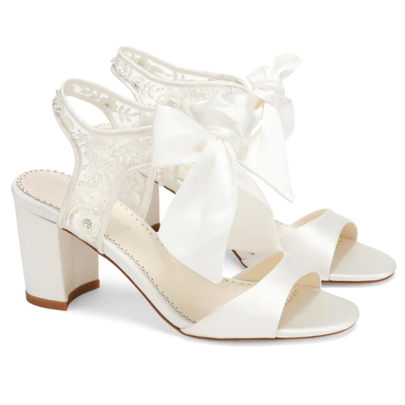 Bella Belle Shoes - Bella Belle Camila Block Heel - Bridal Sandal, Open Toe